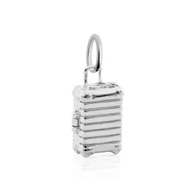 Smart Suitcase Charm Silver Large