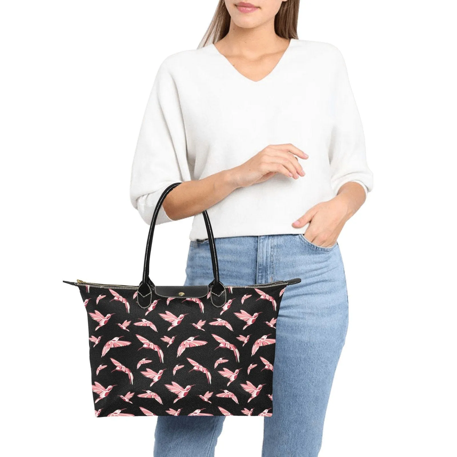 Strawberry Black Single-Shoulder Lady Handbag