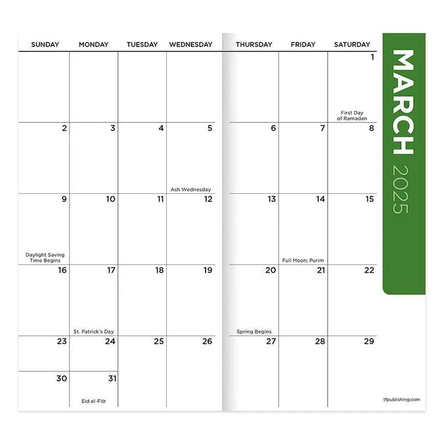 TF Publishing 2025-2026 Garden On the Green Small Monthly Pocket Planner